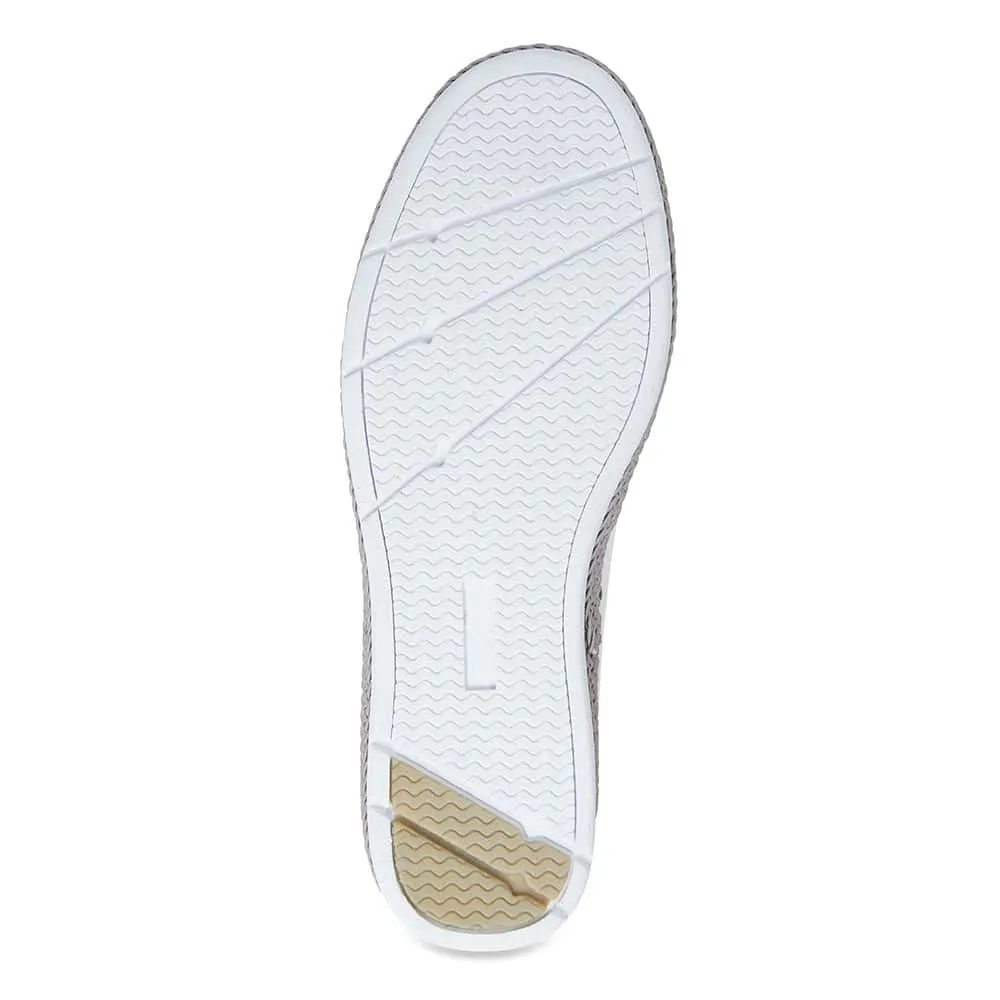 Roslyn Loafer in White Leather