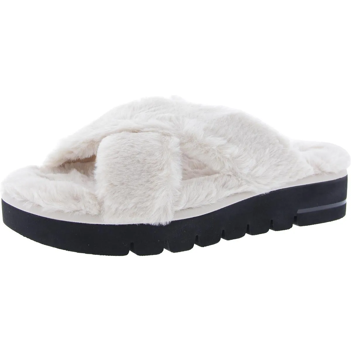 Roza Womens Wedges Slip-On Slide Sandals