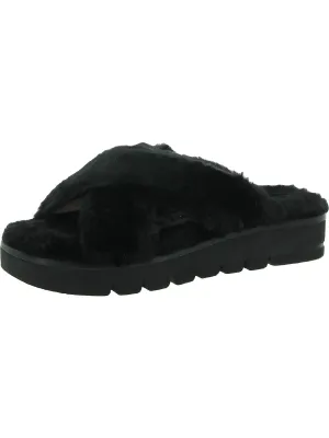Roza Womens Wedges Slip-On Slide Sandals