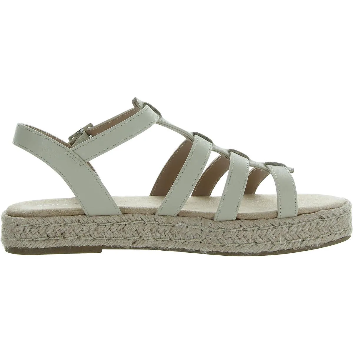 Rykerr Womens Faux Leather Strappy Fisherman Sandals