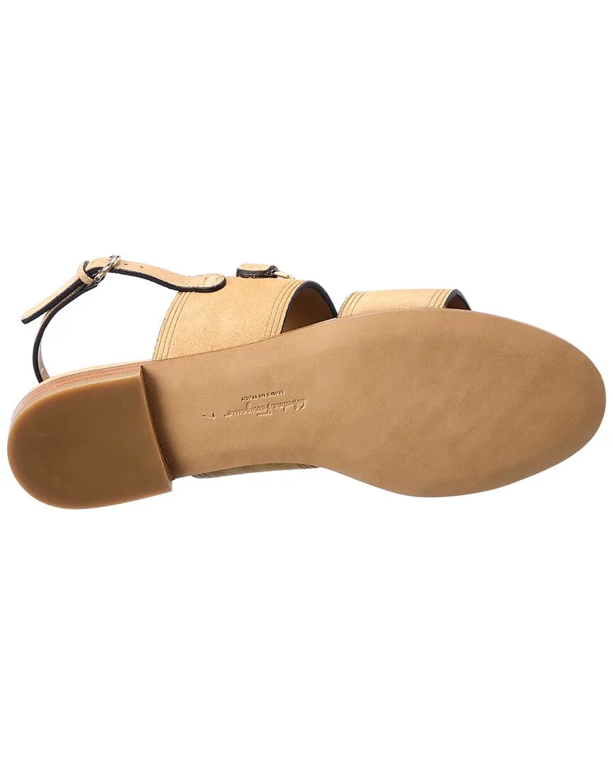 Salvatore Ferragamo Chaim Suede Sandal