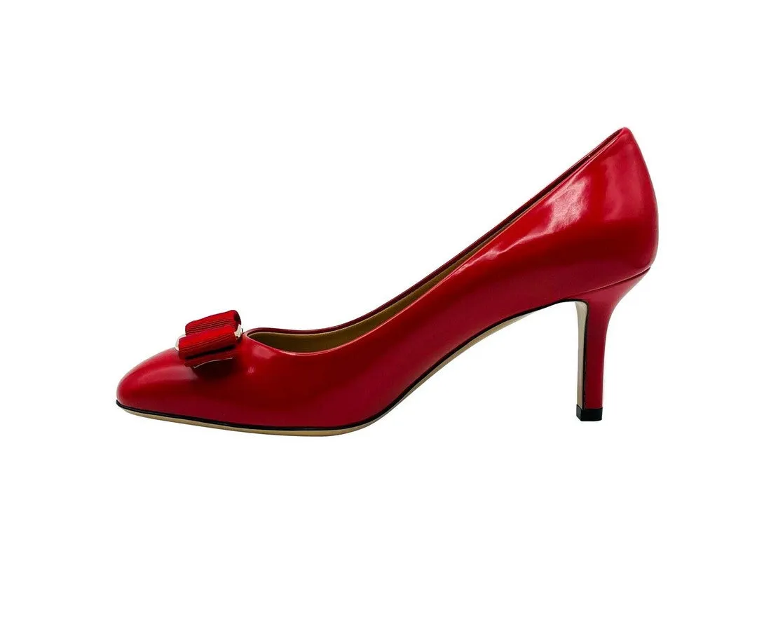 Salvatore Ferragamo Women's  Leather Bow Heel Pump