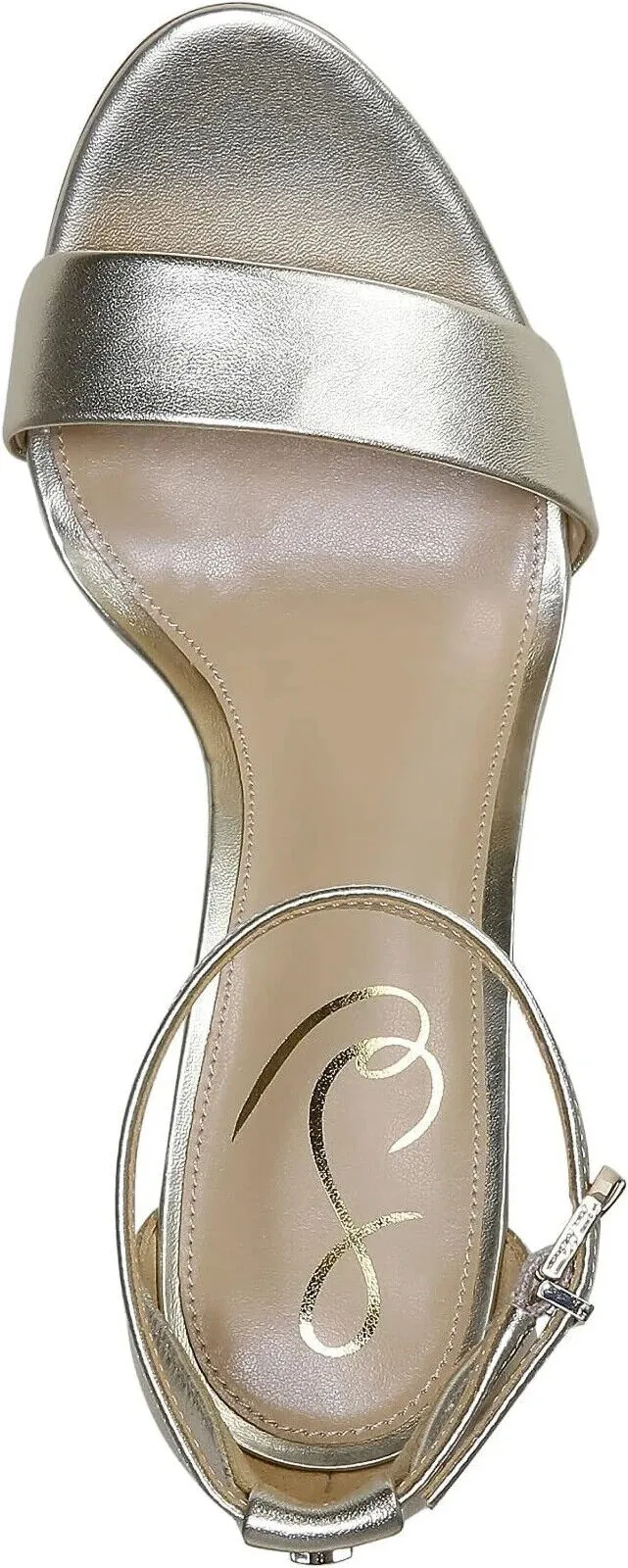 Sam Edelman Yaro E8511L2900 Sandals Women's US 10.5 Silver Ankle Strap KHD692