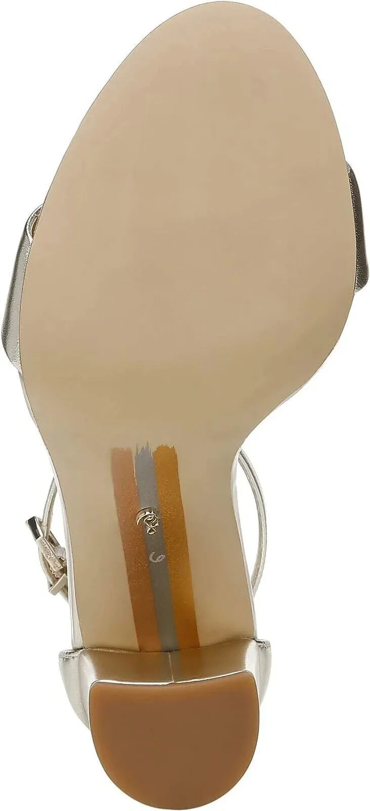 Sam Edelman Yaro E8511L2900 Sandals Women's US 10.5 Silver Ankle Strap KHD692