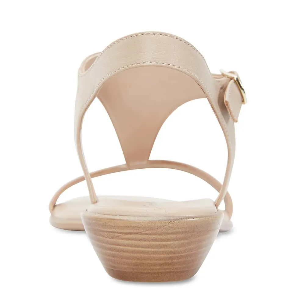 Sandra Sandal in Nude Leather