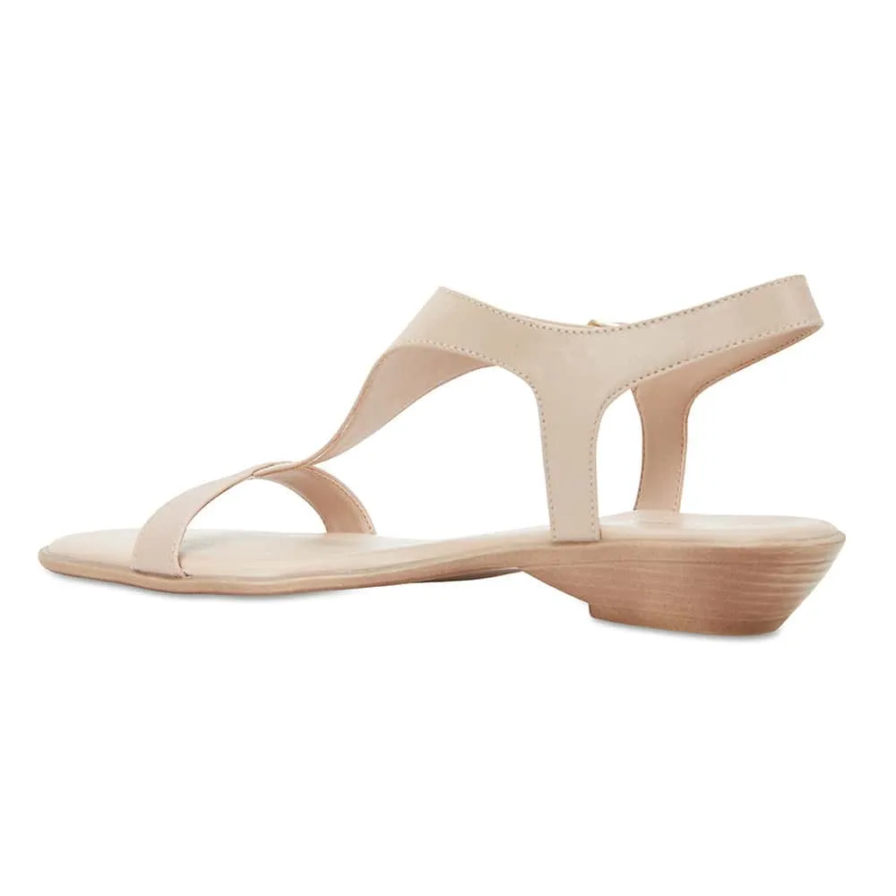 Sandra Sandal in Nude Leather