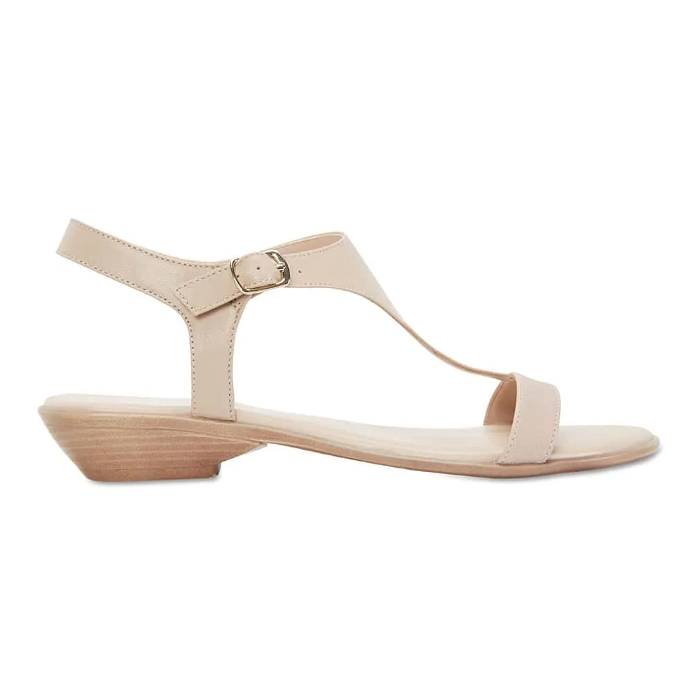 Sandra Sandal in Nude Leather