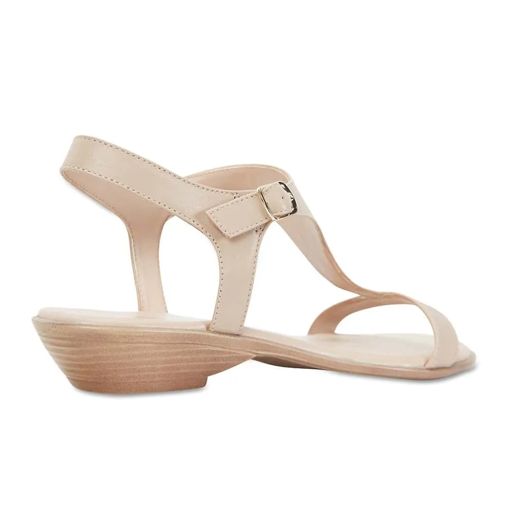 Sandra Sandal in Nude Leather