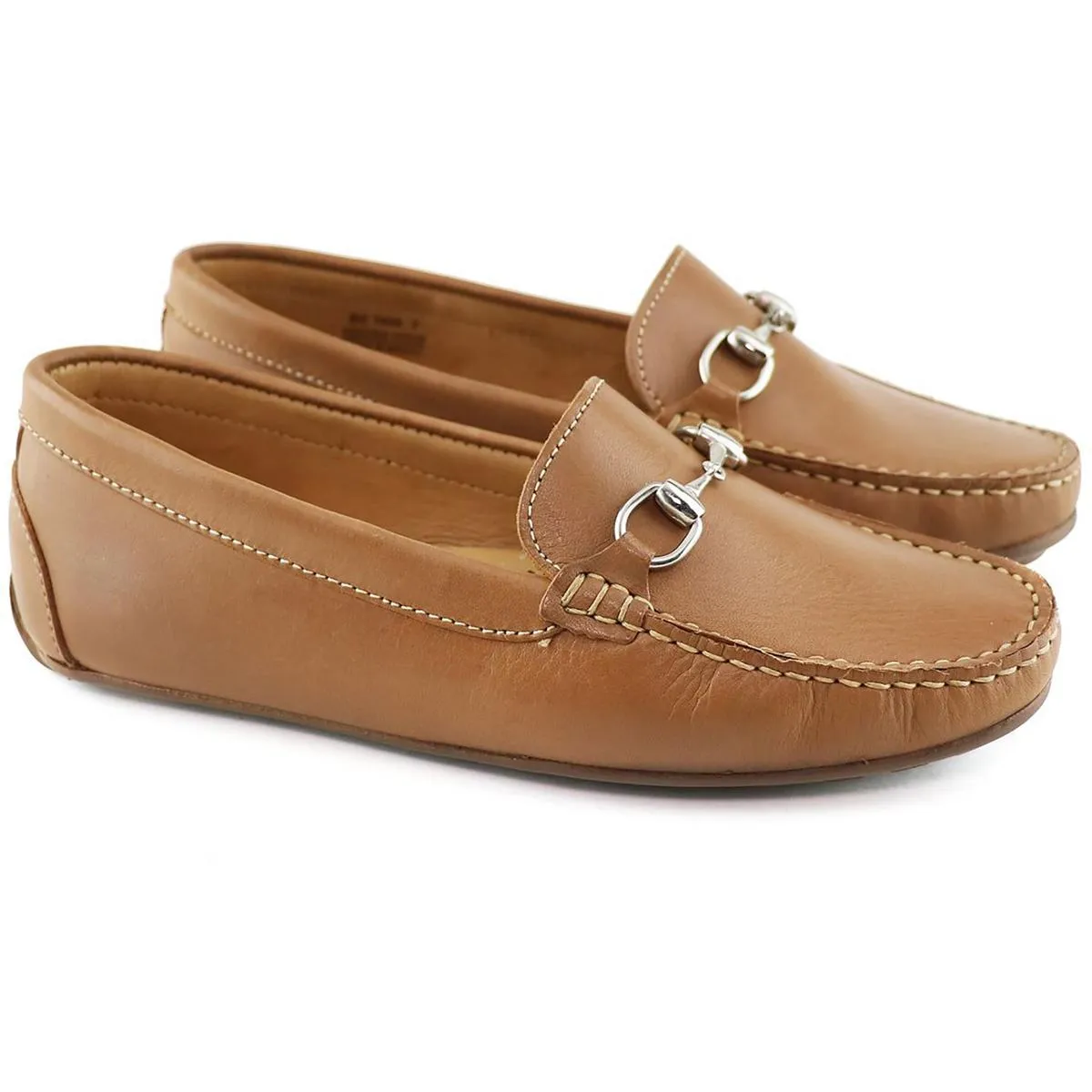Sarasota Womens Leather Flat Moccasins