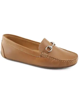 Sarasota Womens Leather Flat Moccasins