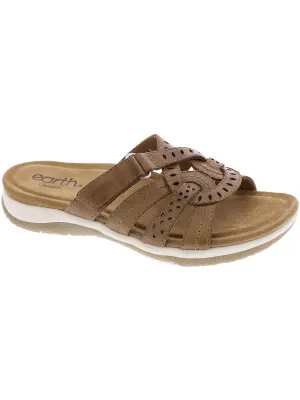 Sassoni Womens Leather Slide Sandals