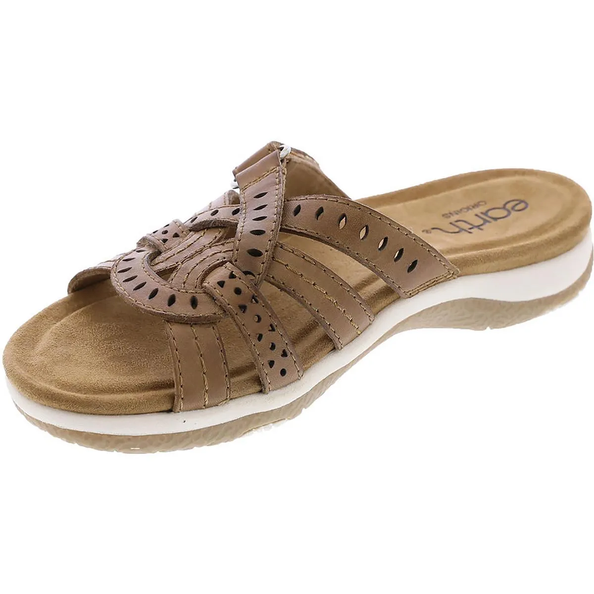 Sassoni Womens Leather Slide Sandals