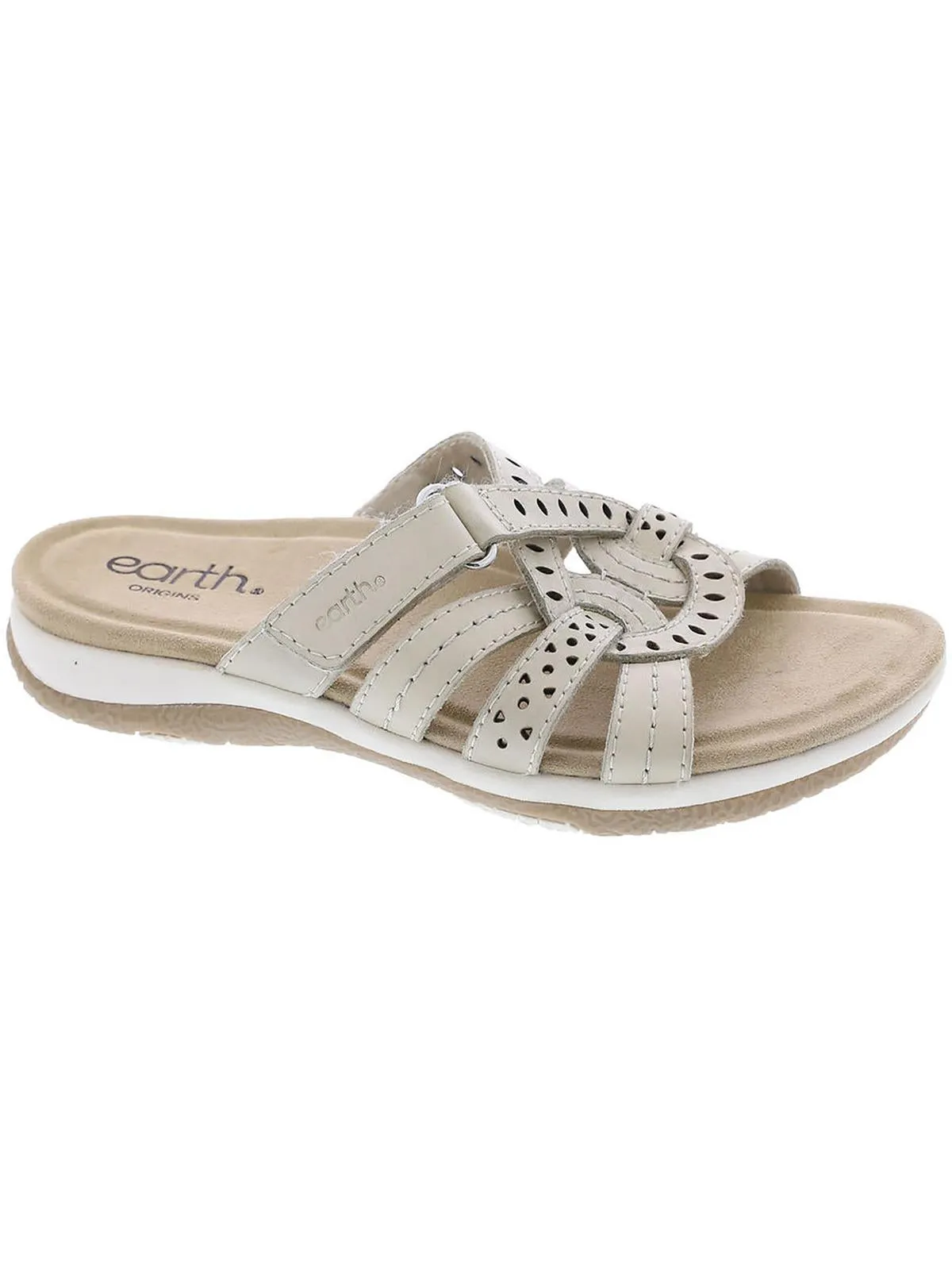 Sassoni Womens Leather Slide Sandals