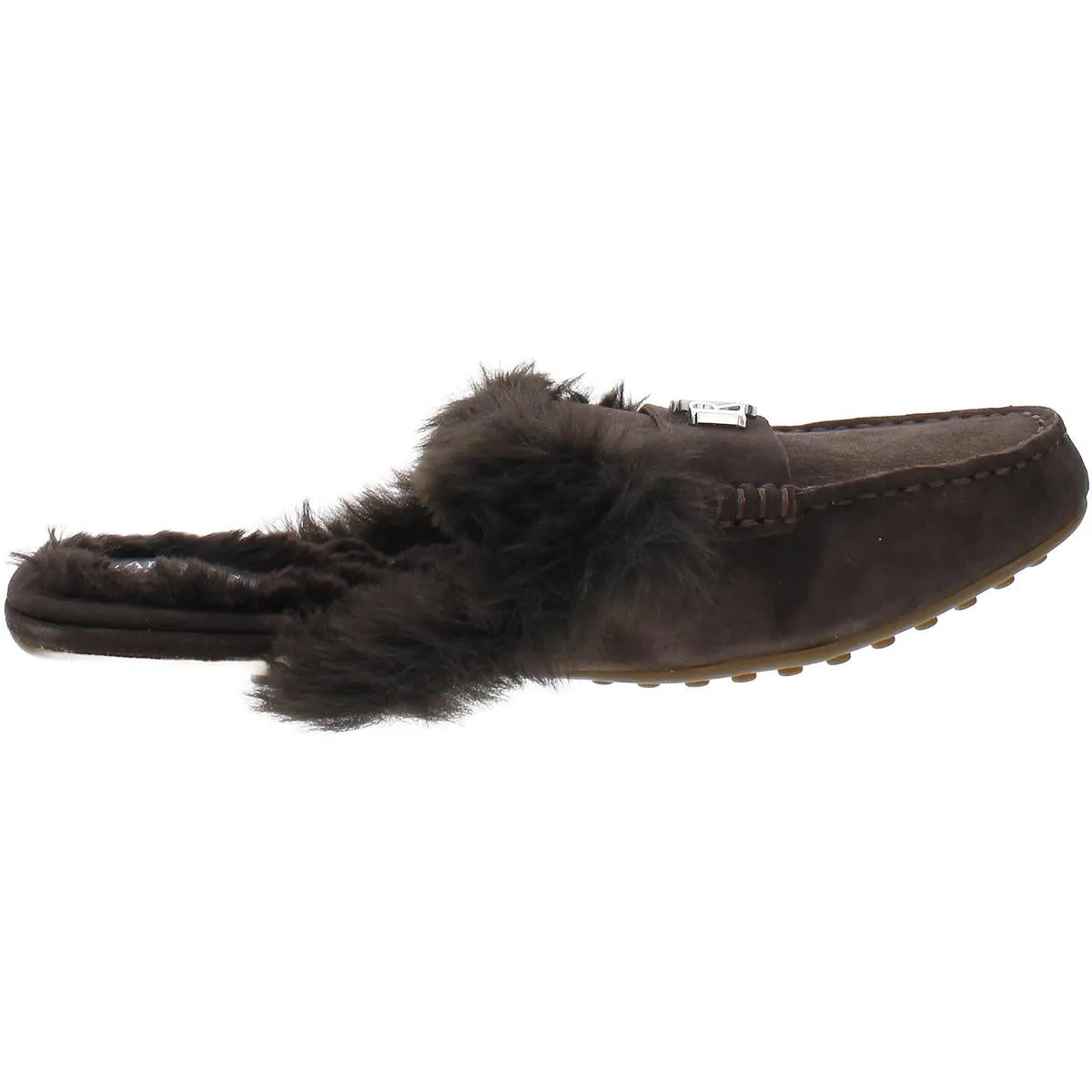 Savanah Womens Kidsuede Slip On Mules
