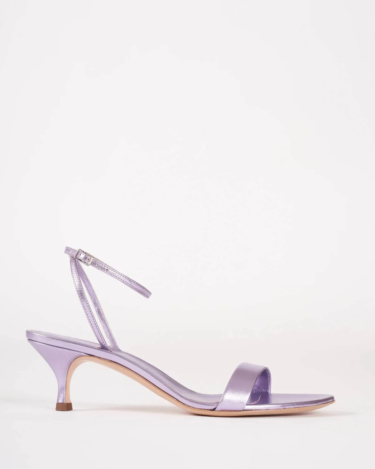 Scarlet Cristal Trasp Heel In Flash Wisteria/metallic