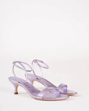 Scarlet Cristal Trasp Heel In Flash Wisteria/metallic