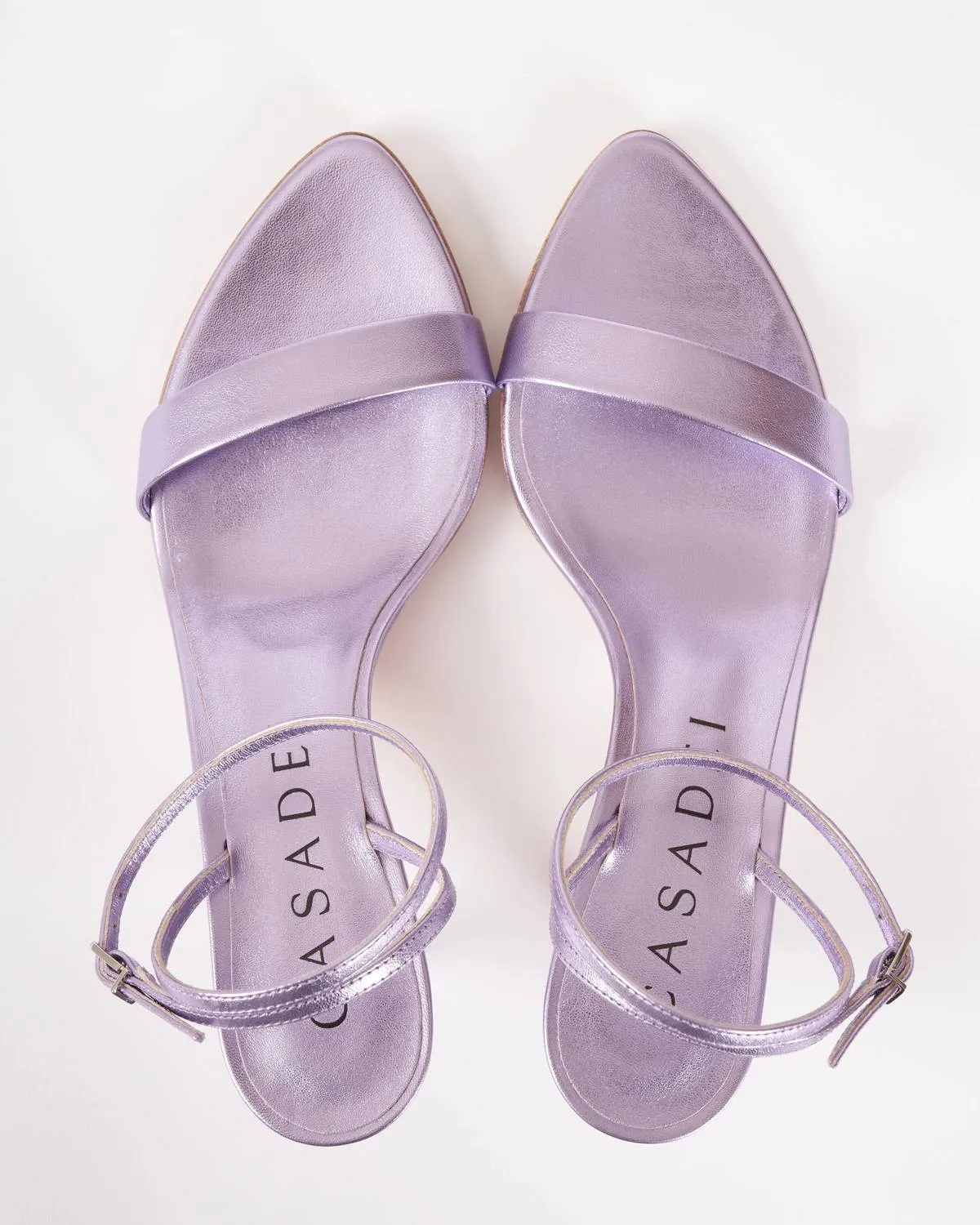 Scarlet Cristal Trasp Heel In Flash Wisteria/metallic