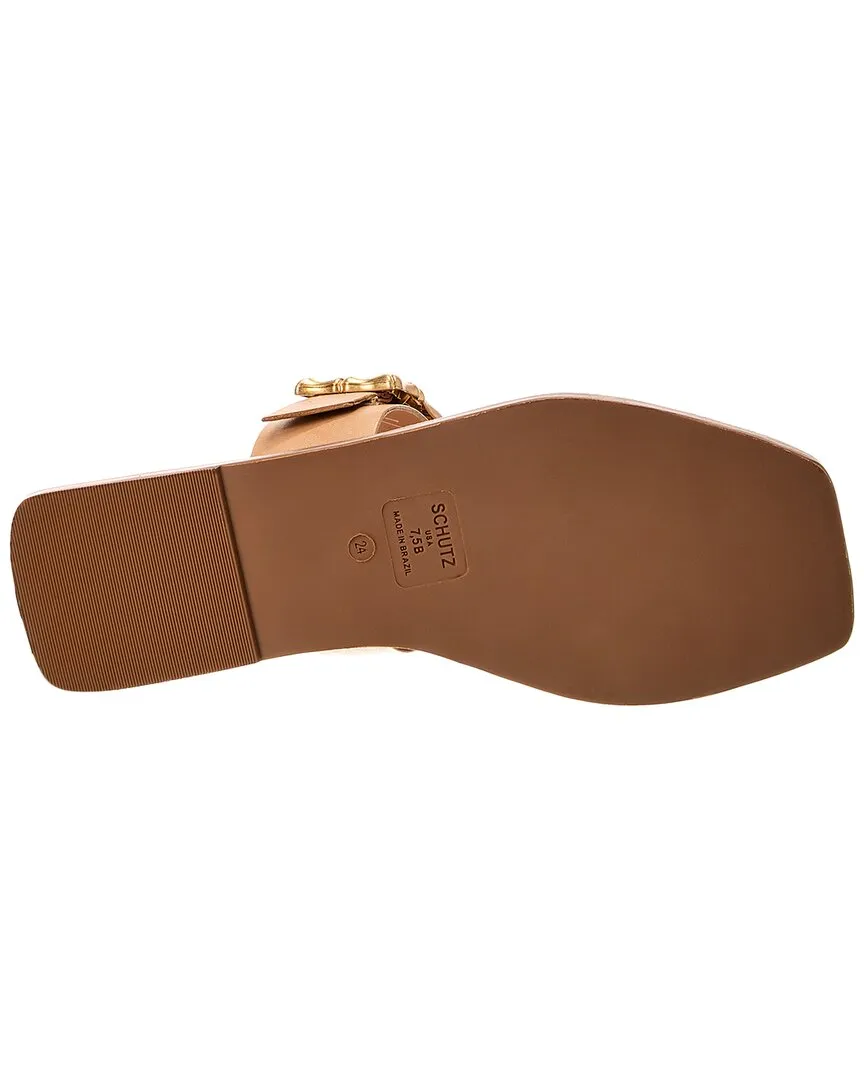 Schutz Enola Double Leather Flat