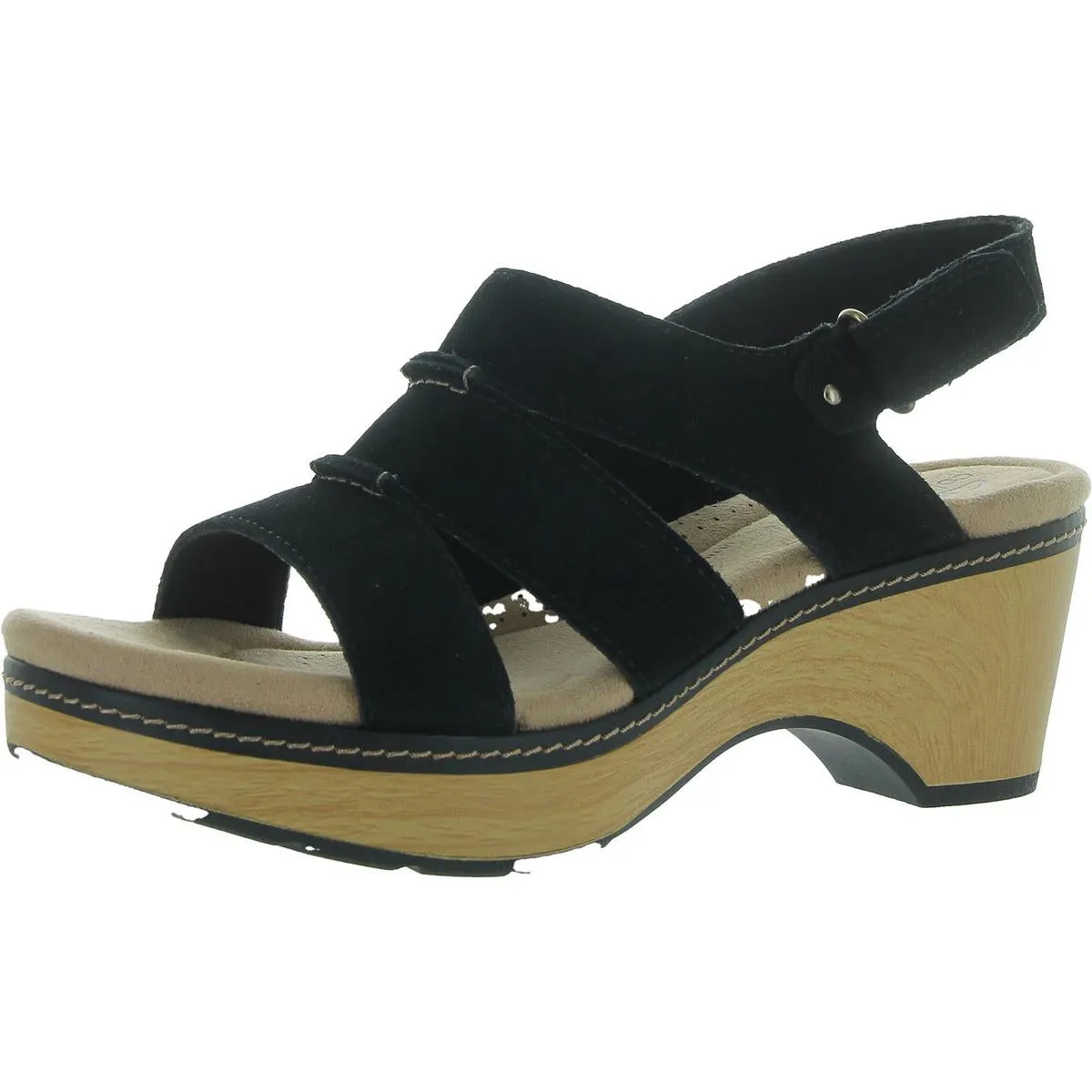 Seannah Glow Womens Wedge Strappy Ankle Strap