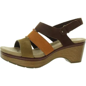 Seannah Glow Womens Wedge Strappy Ankle Strap