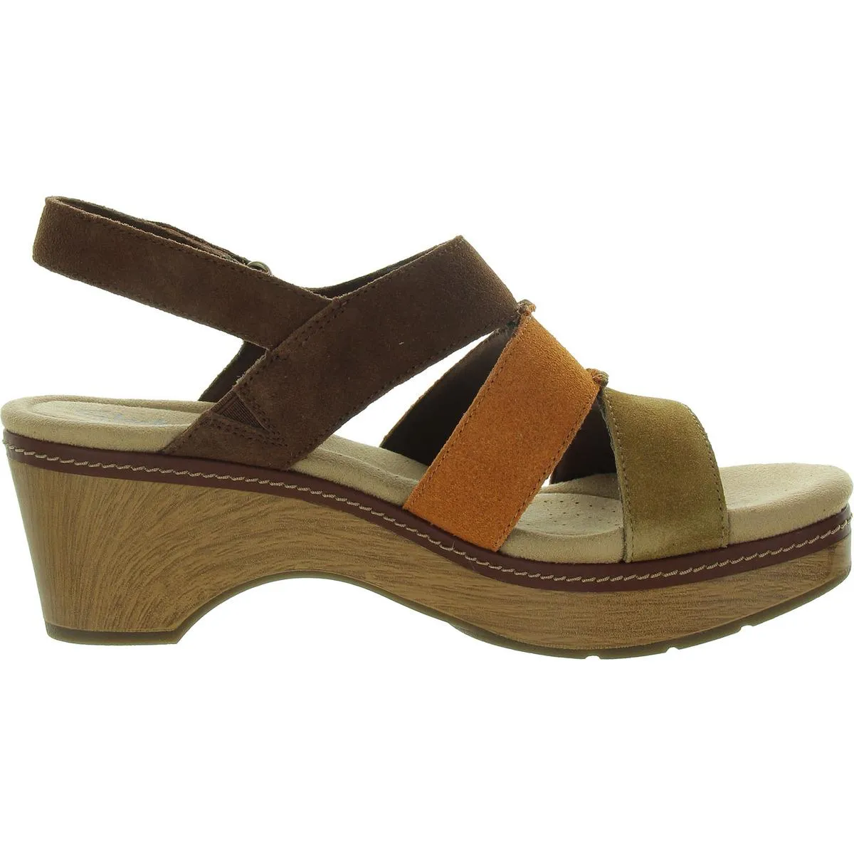 Seannah Glow Womens Wedge Strappy Ankle Strap