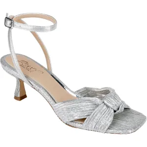 SILFAB Womens Bow Manmade Ankle Strap