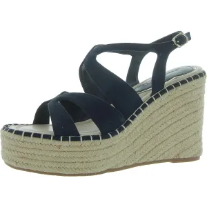 Solace Womens Faux Suede Open Toe Strappy Sandals