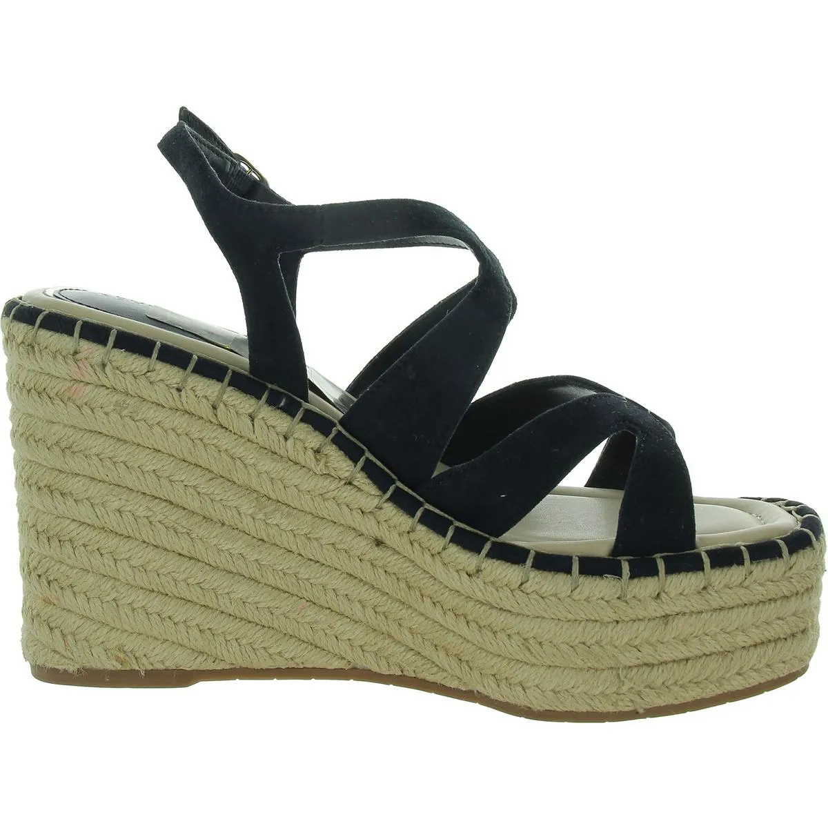 Solace Womens Faux Suede Open Toe Strappy Sandals