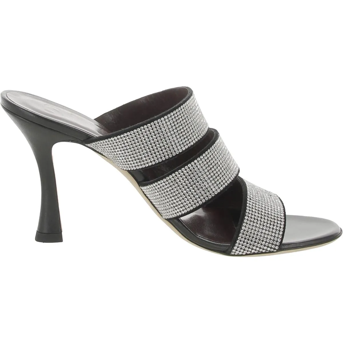 Sonny Womens Rhinestone Slip On Heels