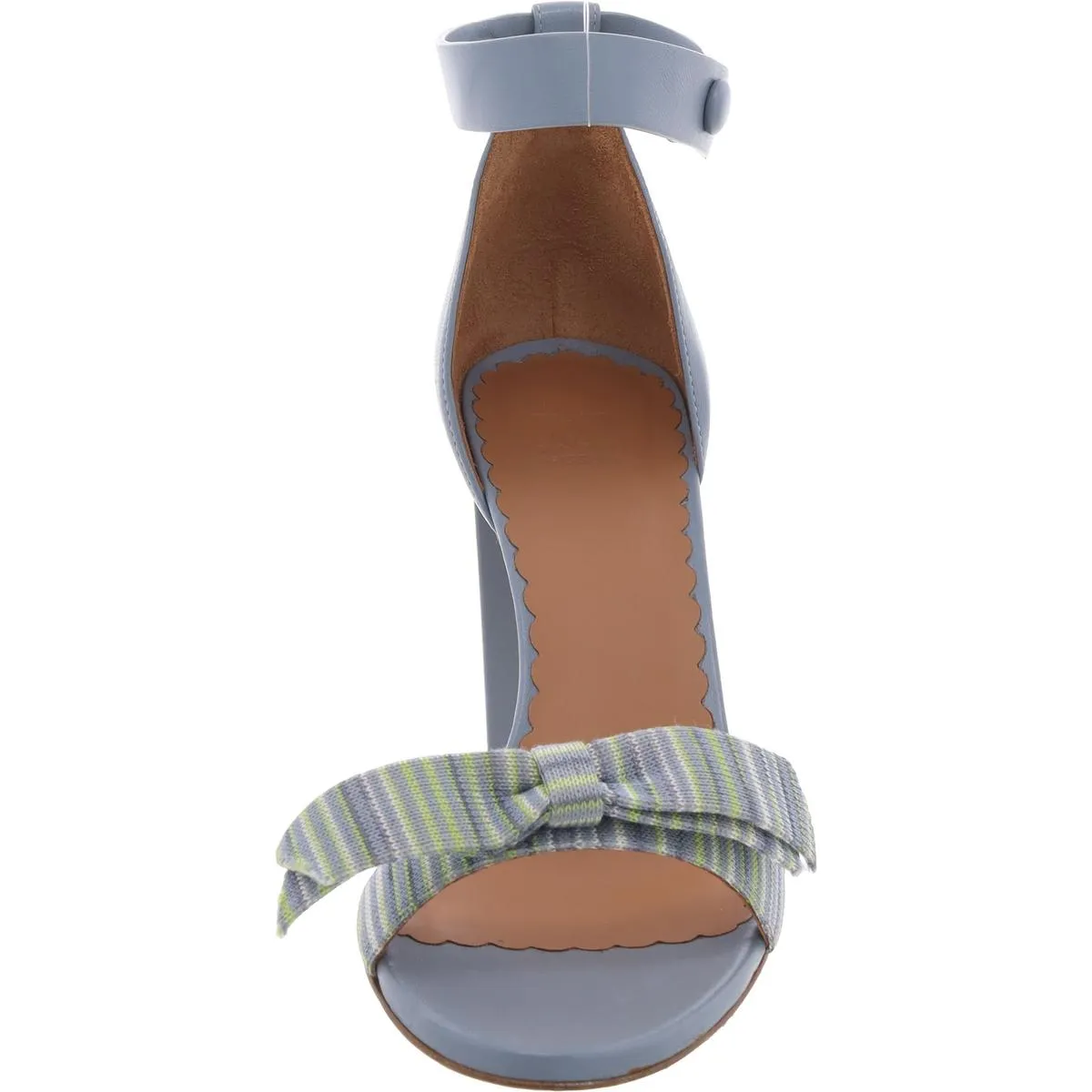 Spacedye Womens Mixed Media Leather Heels