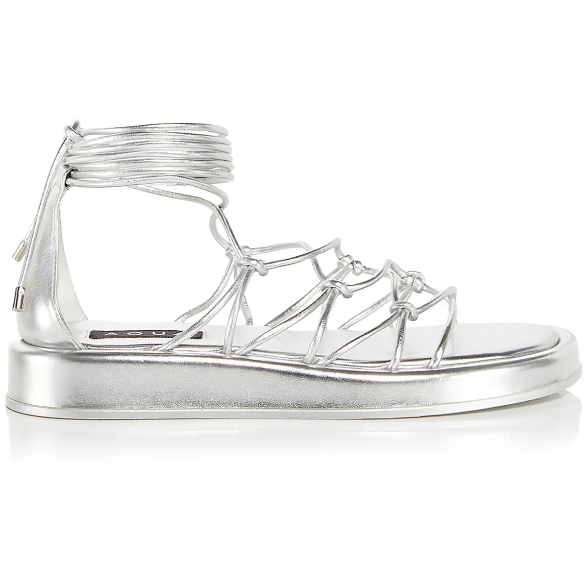 STARS Womens Patent Flatform Gladiator Sandals