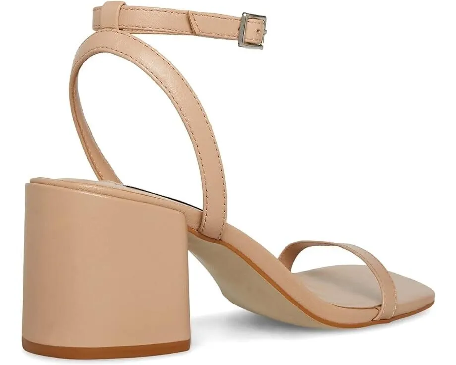 Steve Madden Audrina AUDR11S1-230 Sandal Womens 9 Tan Leather Block Heel ZPO1097