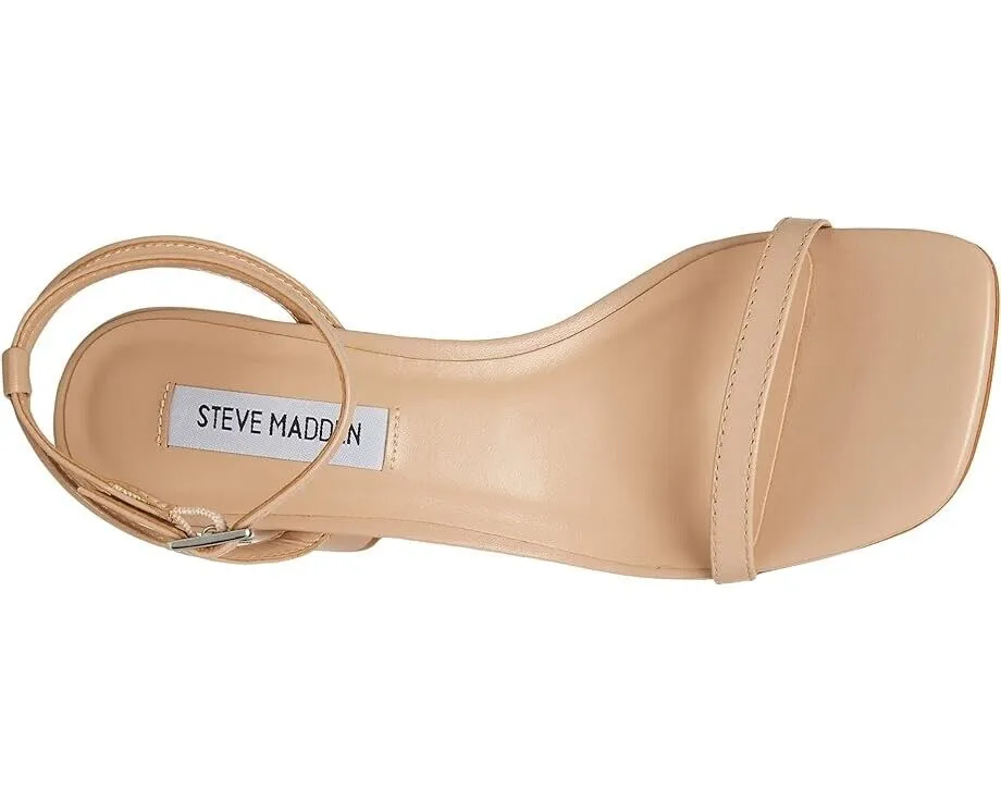 Steve Madden Audrina AUDR11S1-230 Sandal Womens 9 Tan Leather Block Heel ZPO1097