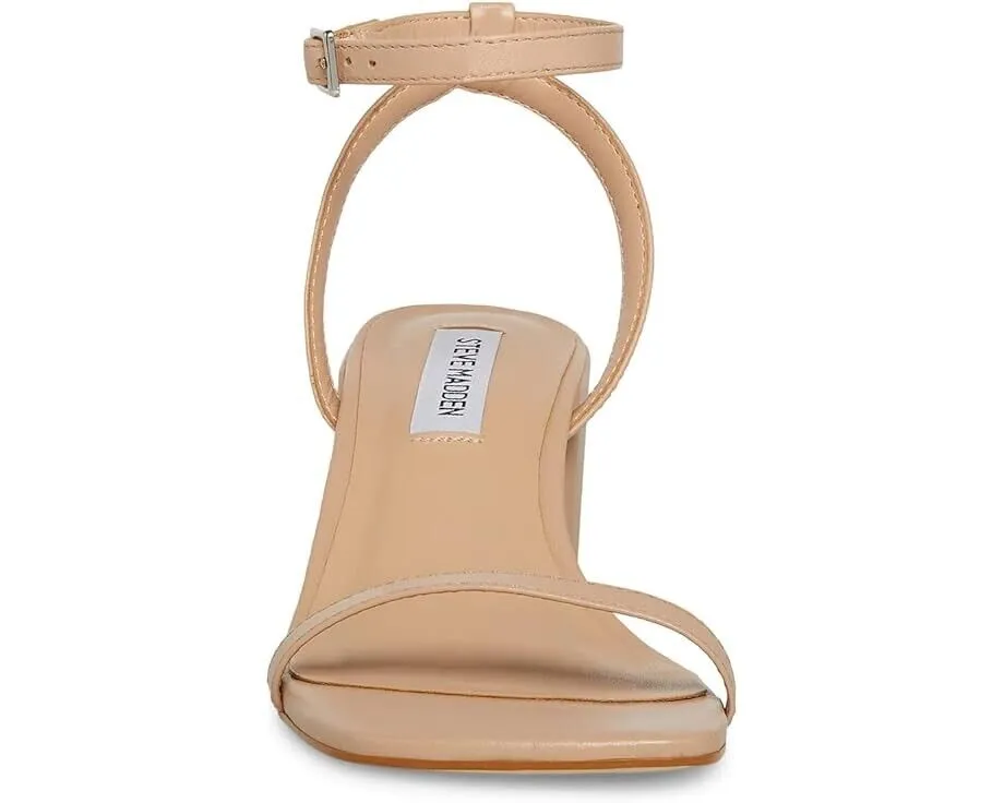 Steve Madden Audrina AUDR11S1-230 Sandal Womens 9 Tan Leather Block Heel ZPO1097