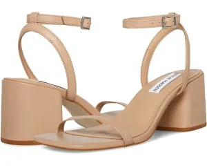 Steve Madden Audrina AUDR11S1-230 Sandal Womens 9 Tan Leather Block Heel ZPO1097