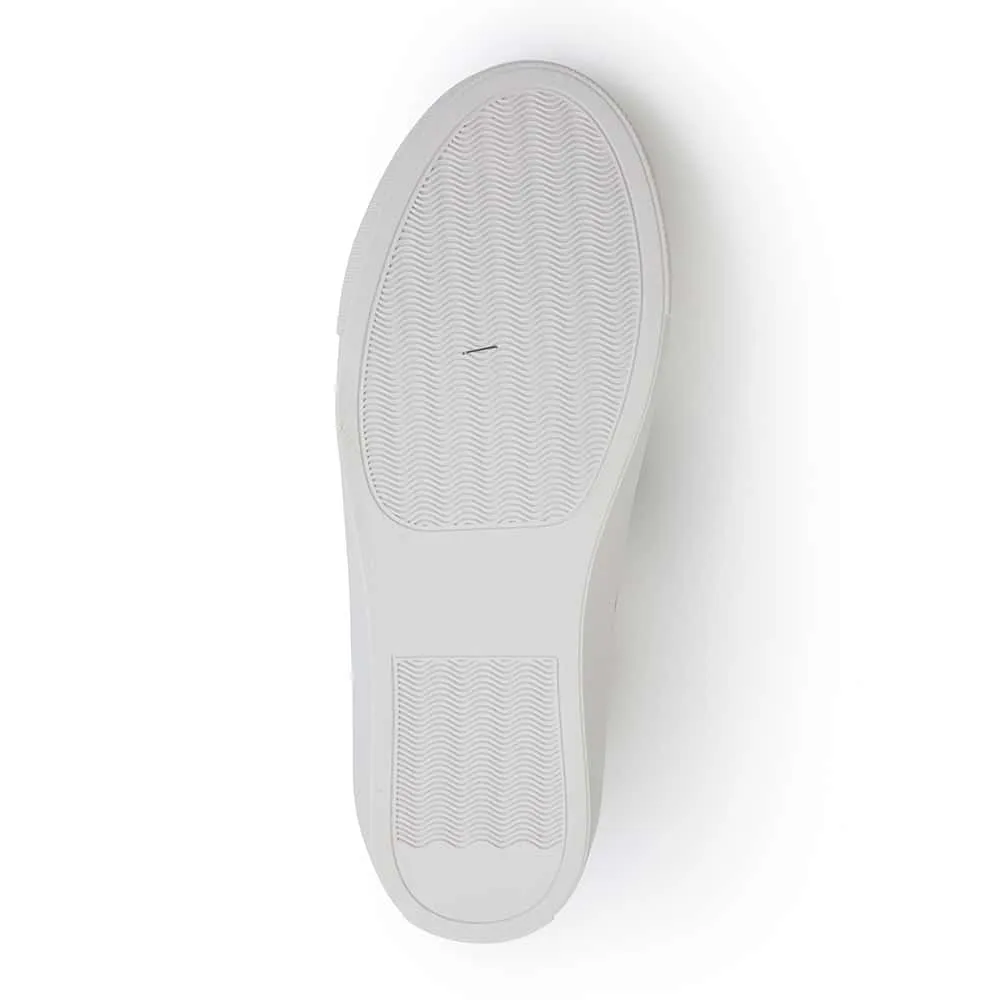 Storm Sneaker in White And Black Leather