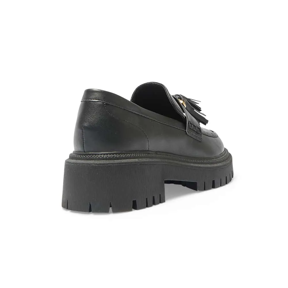 Strike Loafer in Black Smooth