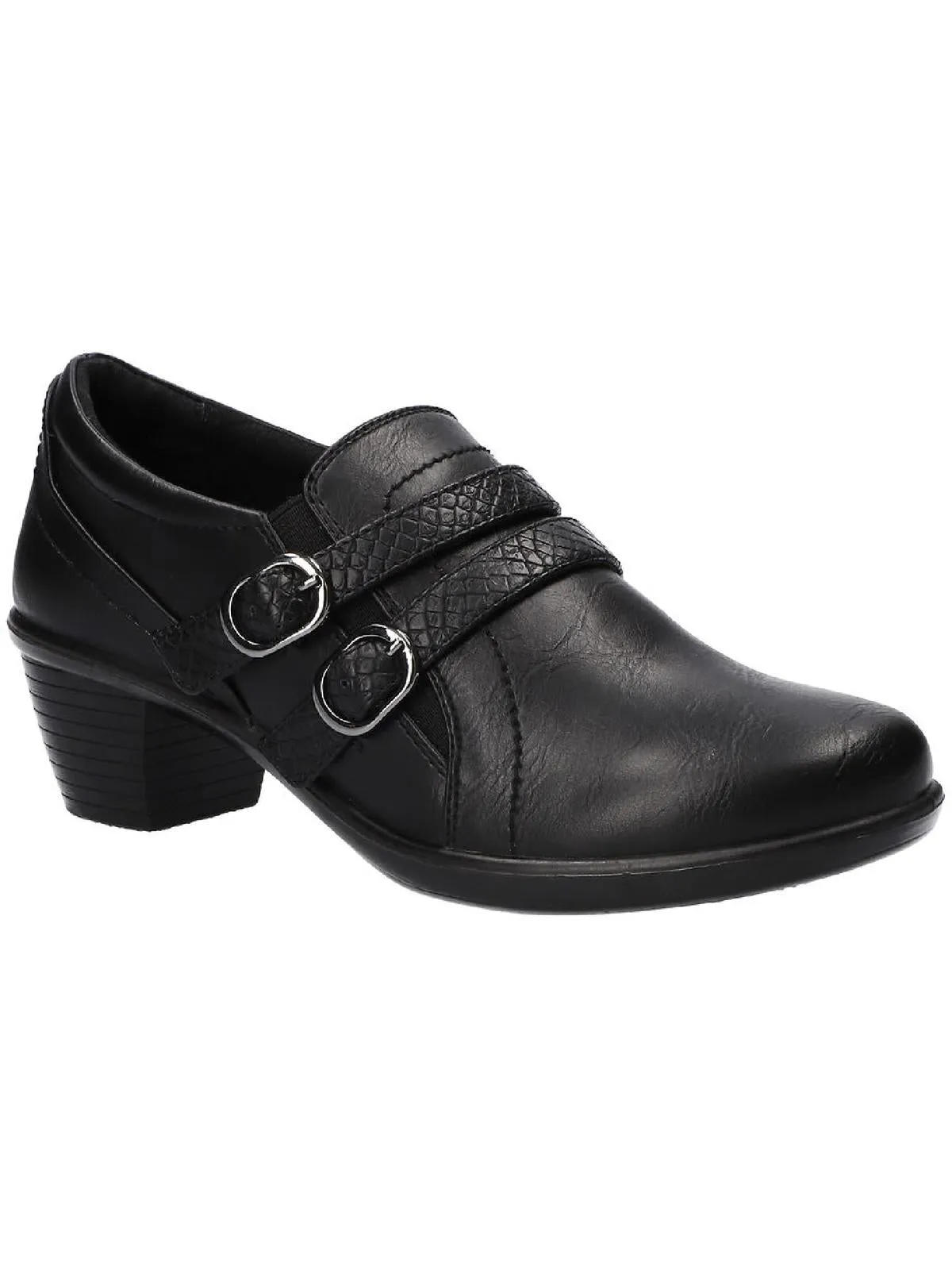 Stroll Womens Faux Leather Zipper Mules