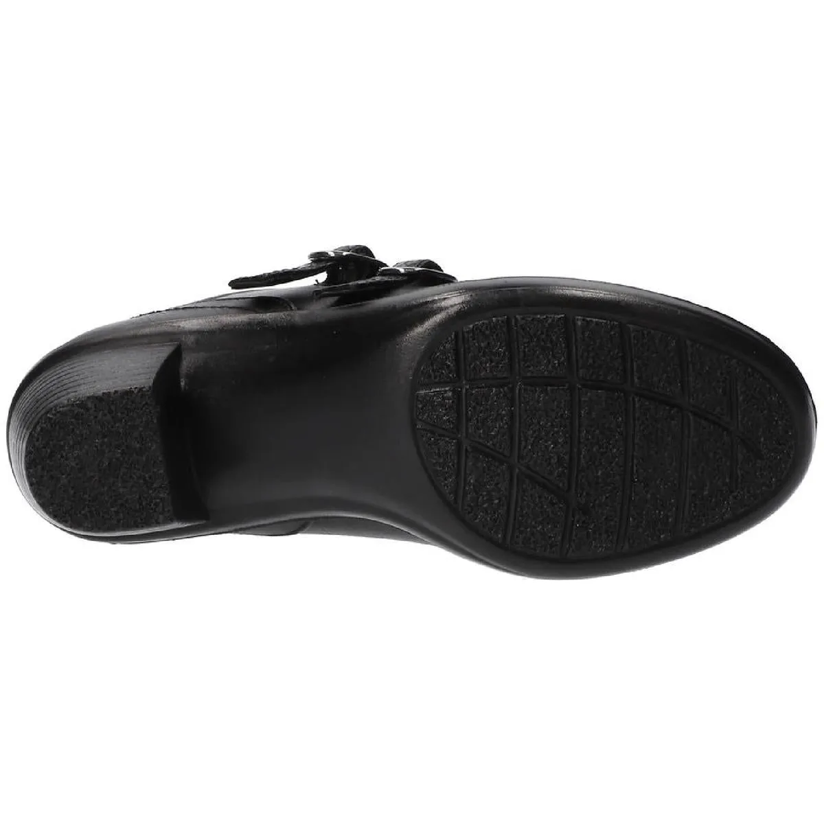 Stroll Womens Faux Leather Zipper Mules