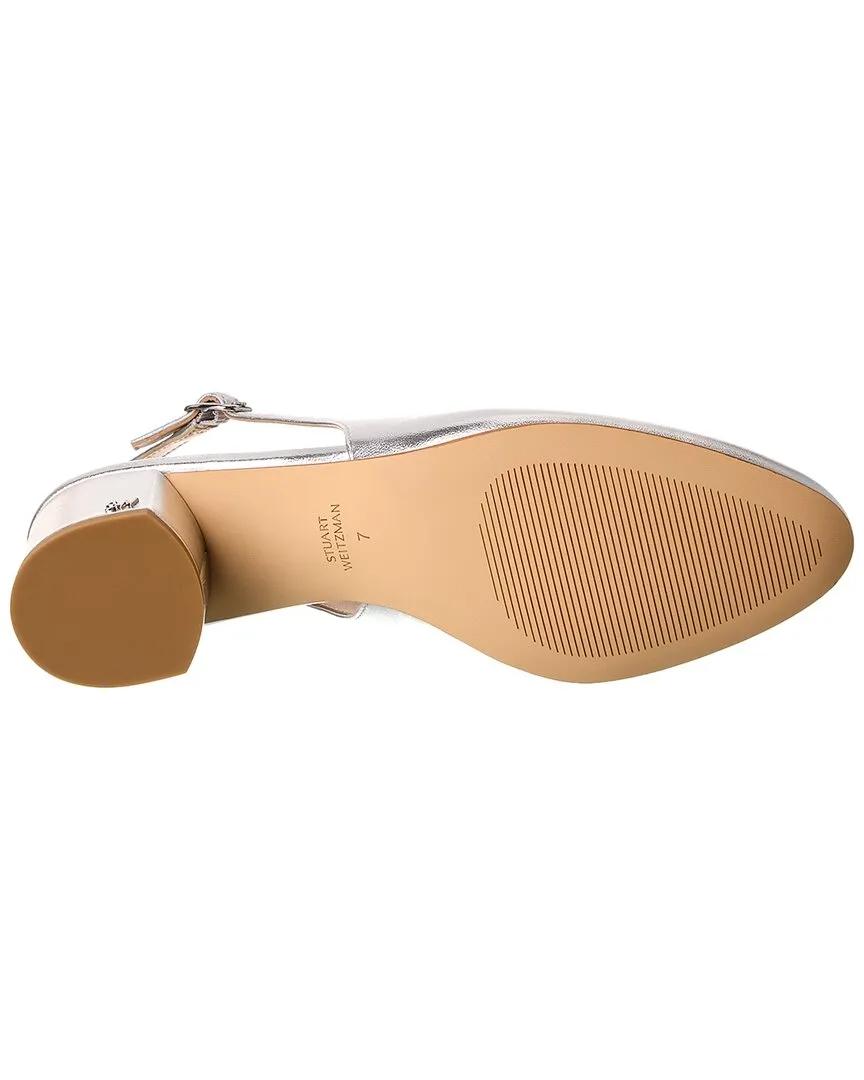 Stuart Weitzman Bridgt 50 Leather Slingback Pump