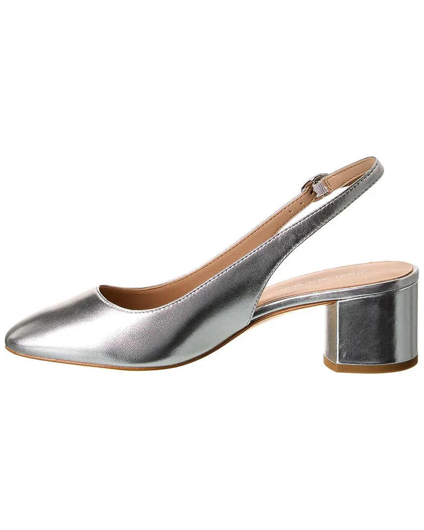 Stuart Weitzman Bridgt 50 Leather Slingback Pump