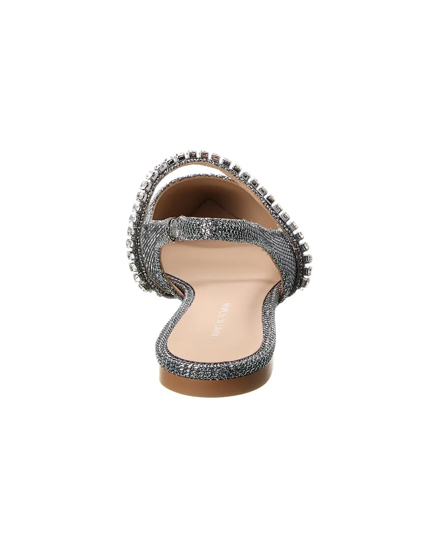 Stuart Weitzman Crystalline Mesh Slingback Flat