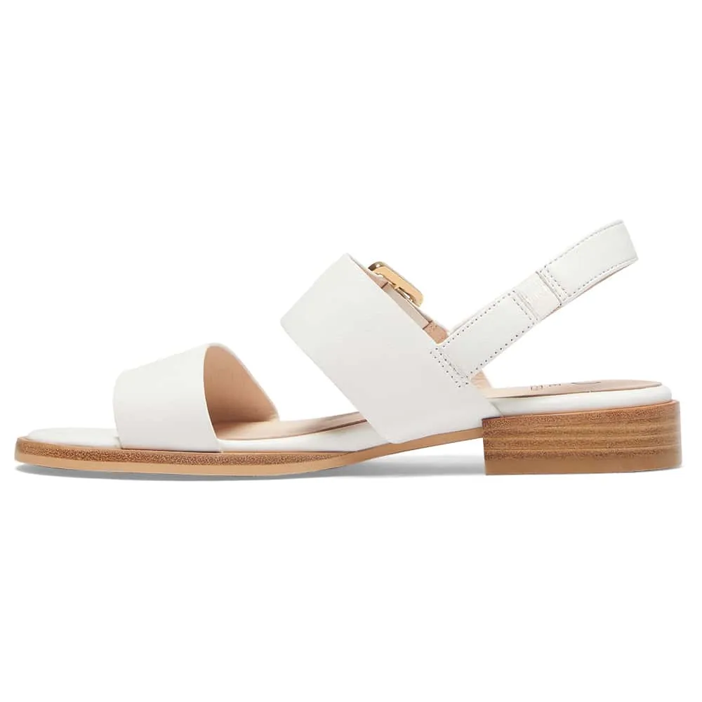 Tabatha Sandal in White Leather
