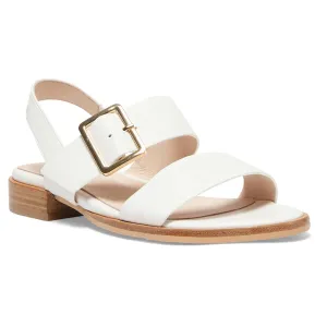 Tabatha Sandal in White Leather