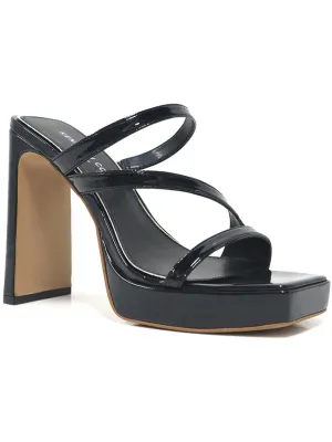 Tala Womens Patent Slip-On Mule Sandals