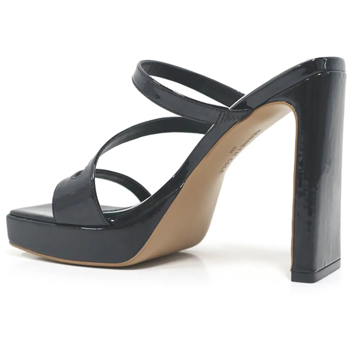 Tala Womens Patent Slip-On Mule Sandals