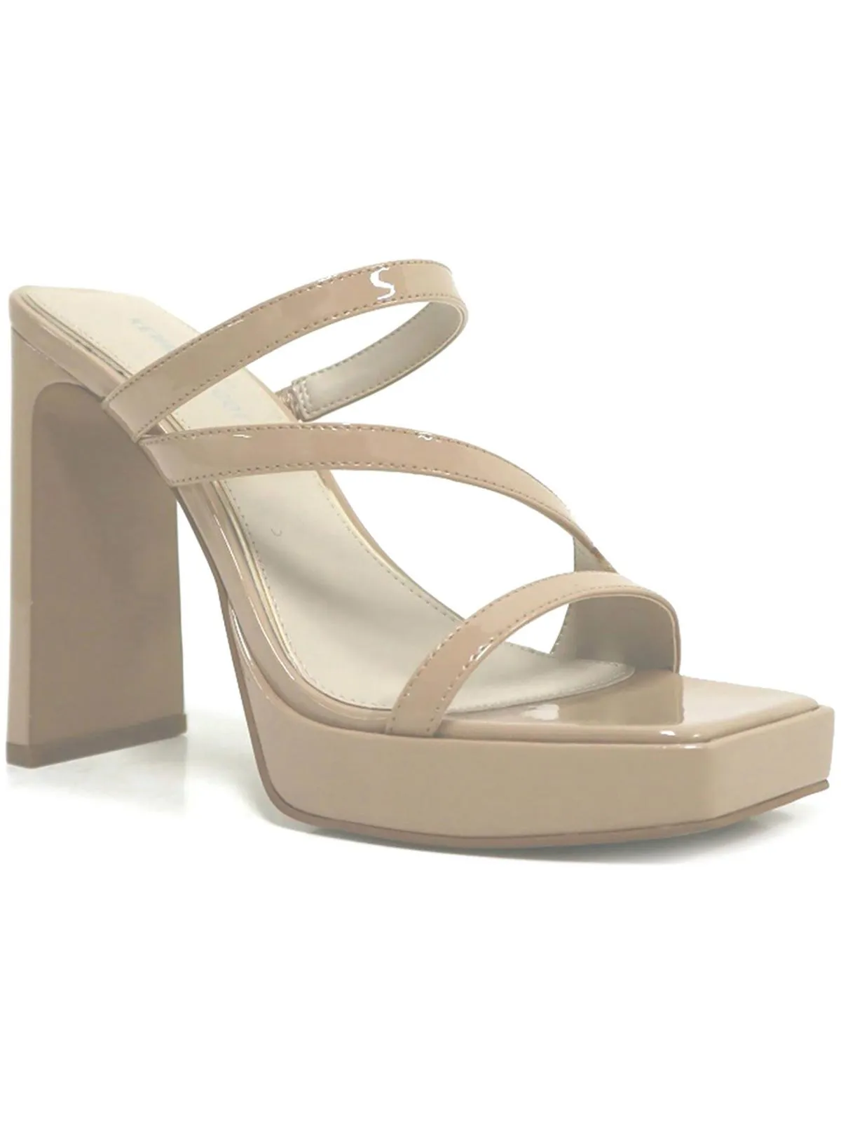 Tala Womens Patent Slip-On Mule Sandals