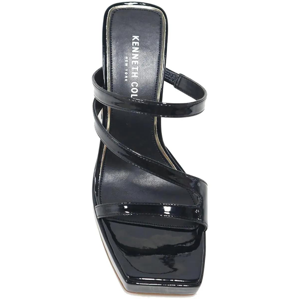 Tala Womens Patent Slip-On Mule Sandals