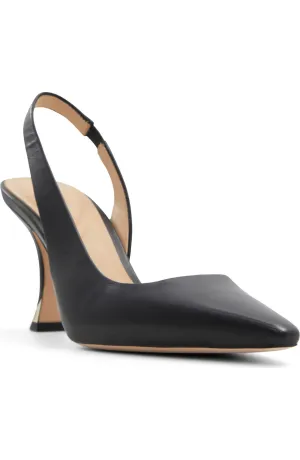 Ted Baker Women's Ari Leather Slingback Pointed Toe Pumps, Black