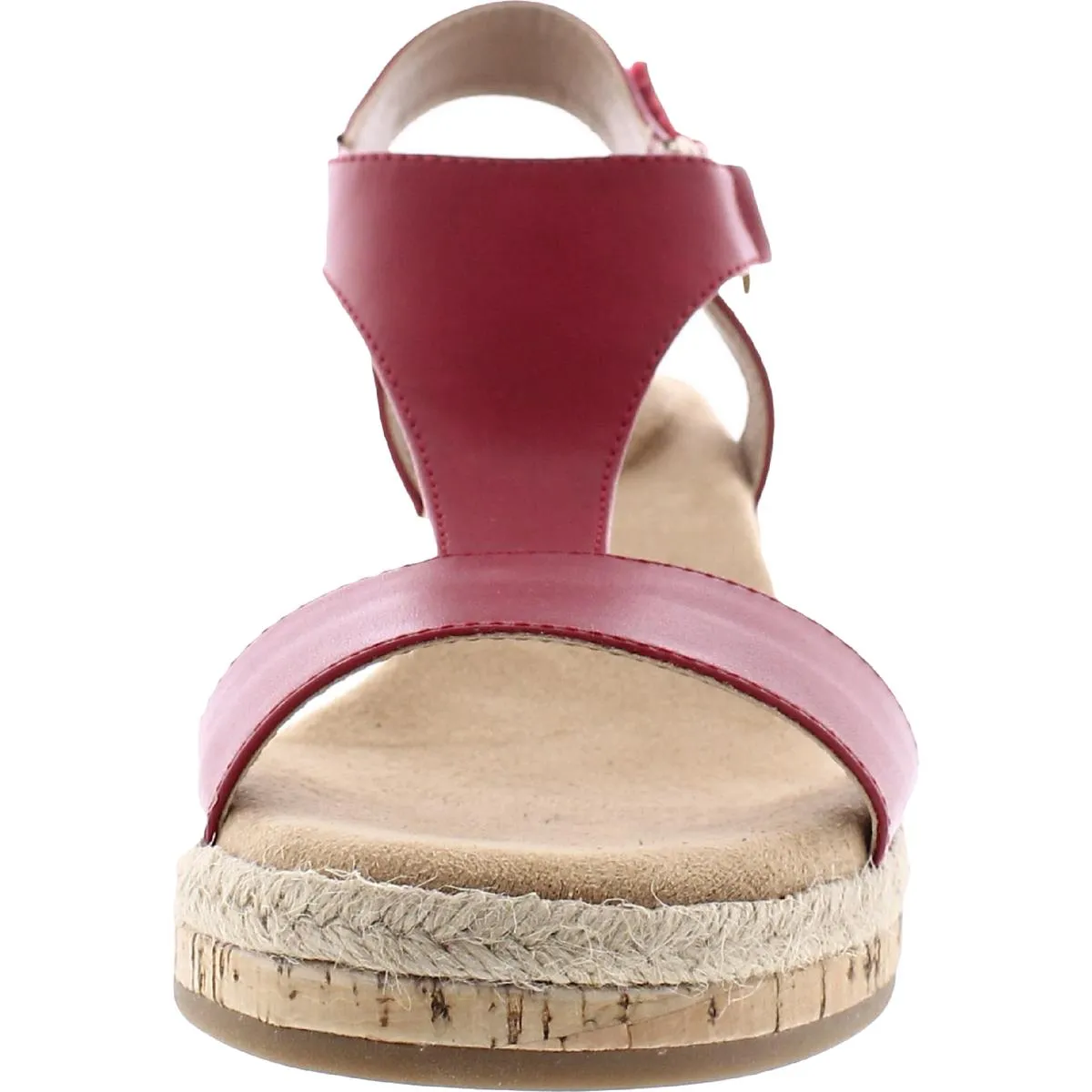 Terrii Womens Faux Leather Cork Wedges